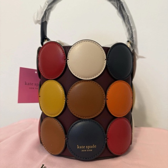 Kate Spade New York Dottie Small Smooth Leather Bucket Bag - Picture 1 of 13
